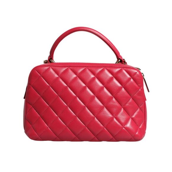 Chanel Pink Seal Matelasse Chain CC Lamb Skin Leather Women's Bag - Picture 4 of 6